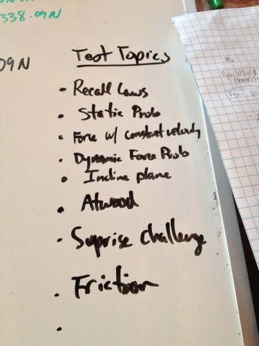 Thats a classic list of Force concepts!
