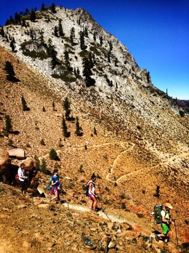 Another instance where I exemplified strong character was during the "Perpin-turns" on the fourth day of the backpacking trip. It was a very difficult section of the mountain, but I kept the group going by leading them in song and encouraging them through the most challenging parts. For me, strong character encompasses my enthusiasm and high energy during tough experiences. - EP