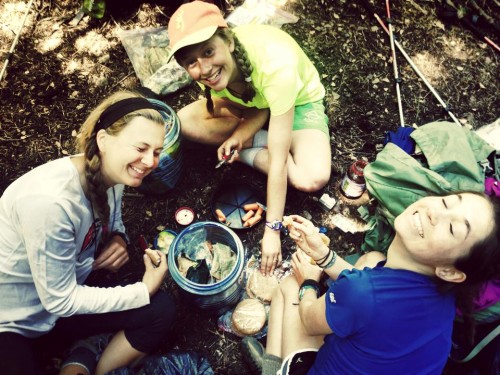Students enjoy making their bear bins lighter through lunchtime munching!