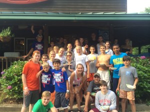 Happy kids after ice cream at Endless River Adventures
