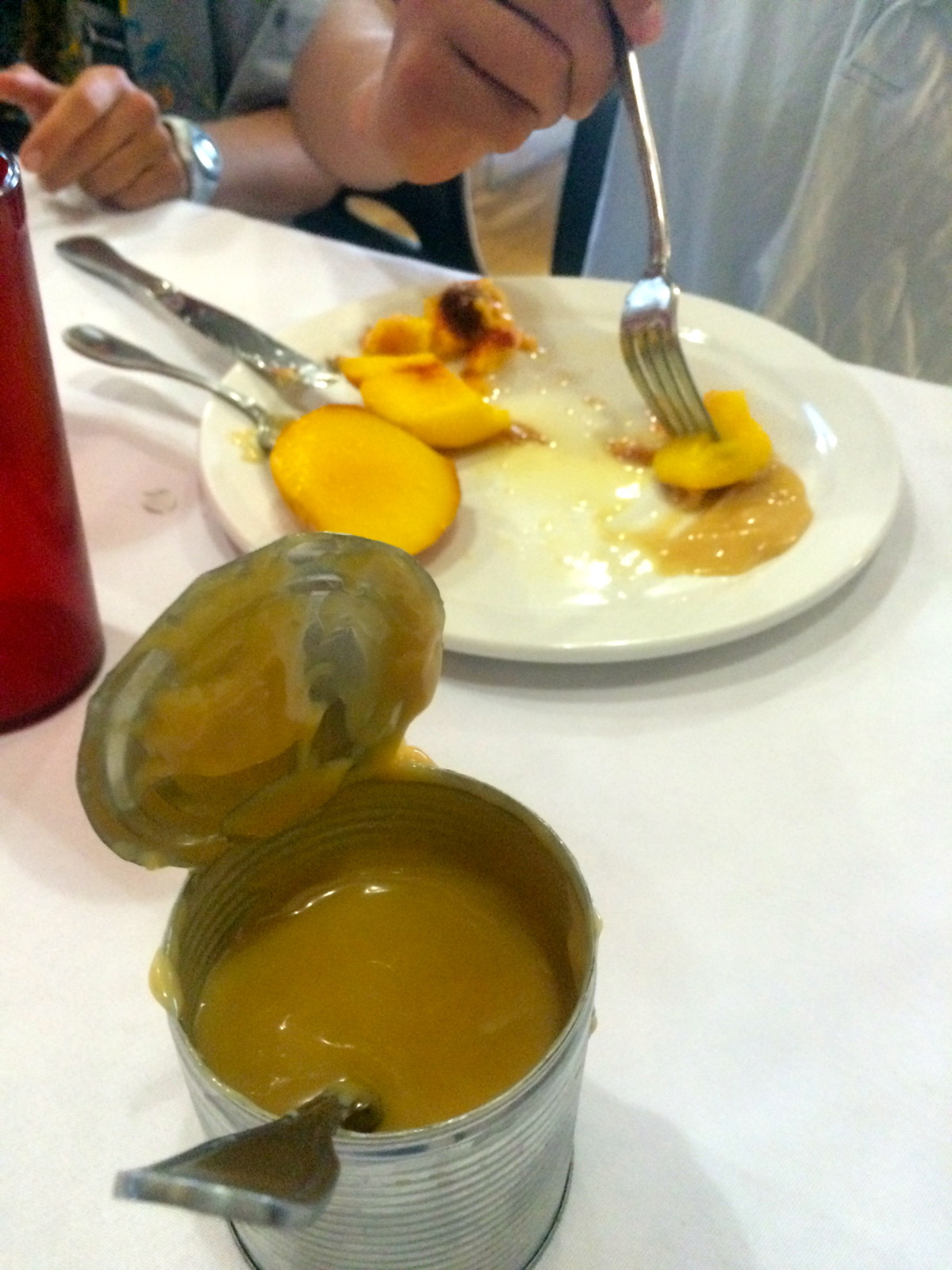 Manjar (aka Dulce de leche), other common treat, made by Cristóbal!